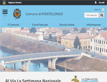 Tablet Screenshot of comune.pontelongo.pd.it